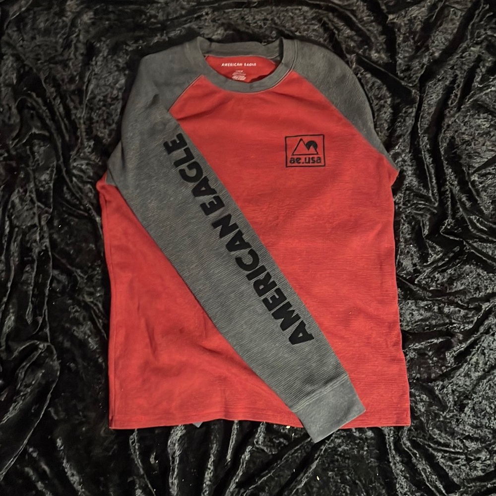 American Eagle Red Boys Sweater/Long Sleeve Shirt